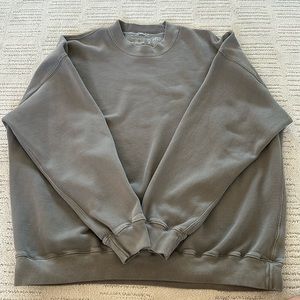 Abercrombie & Fitch XL Gray Oversized Fleece Sweatshirt